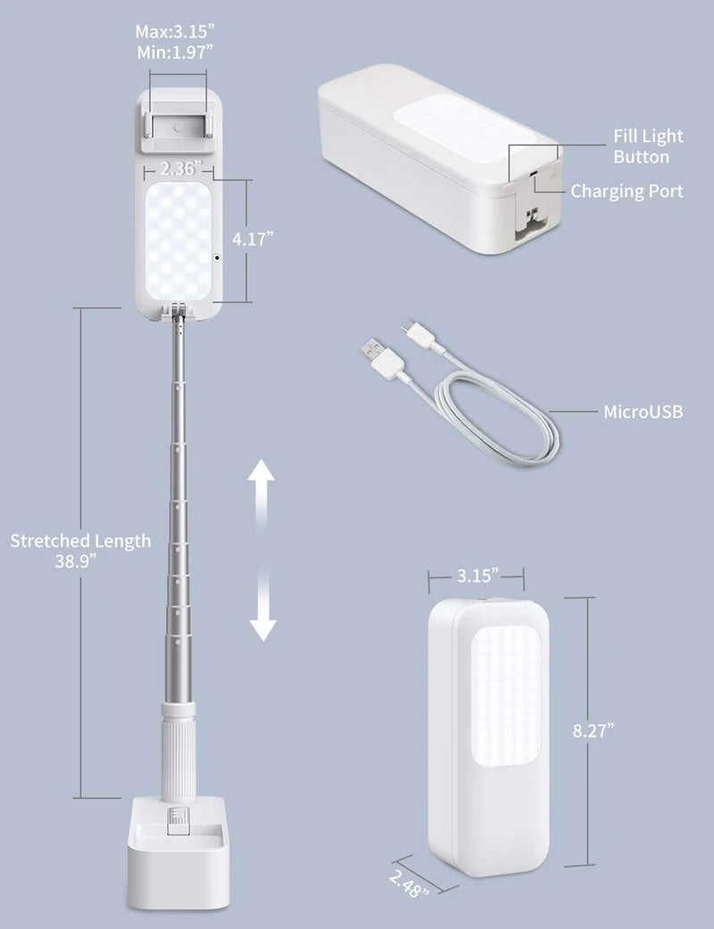 2025 Selfie stand with light